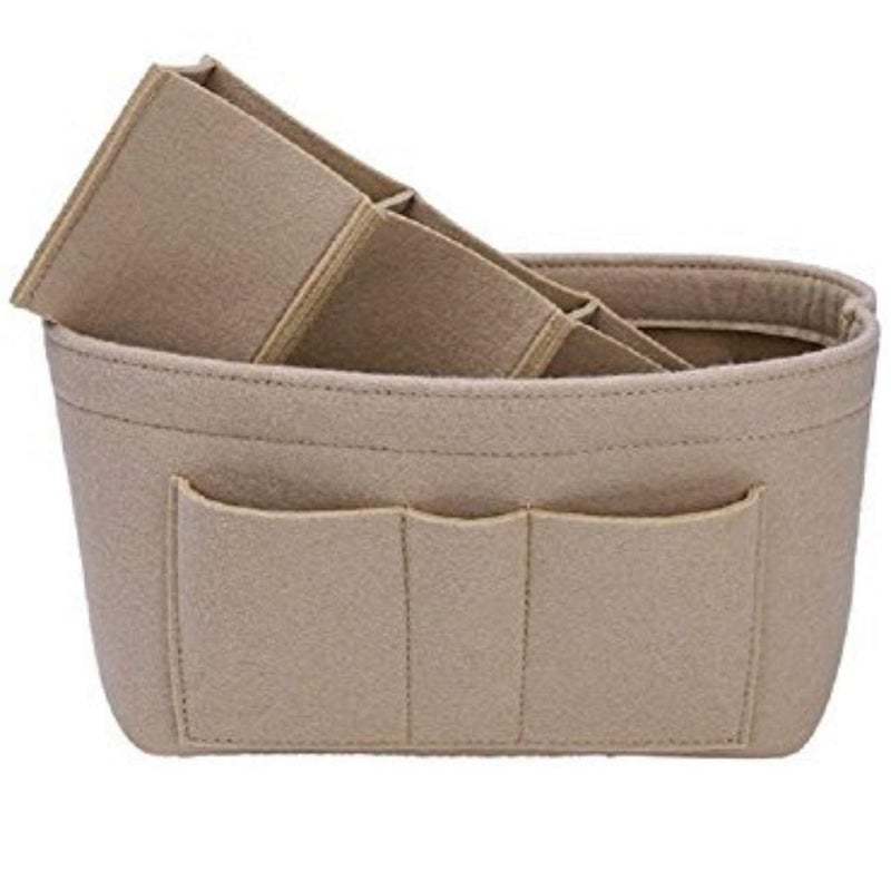 ZTUJO Purse Organizer Insert, Felt Bag Organizer For Handbag Purse Organizer,13 Colors, 6 Size (X-Large, Beige) - Image 4
